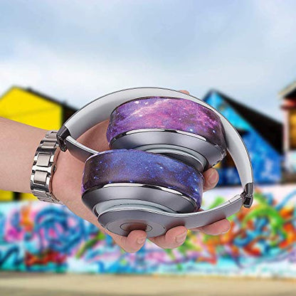 Replacement Ear Pads Cushions for Beats Studio 2 & Studio 3 Wired & Wireless Headphones, Earpads with Soft Protein Leather, Noise Isolation Memory Foam, Added Thickness - Galaxy - color: Galaxy