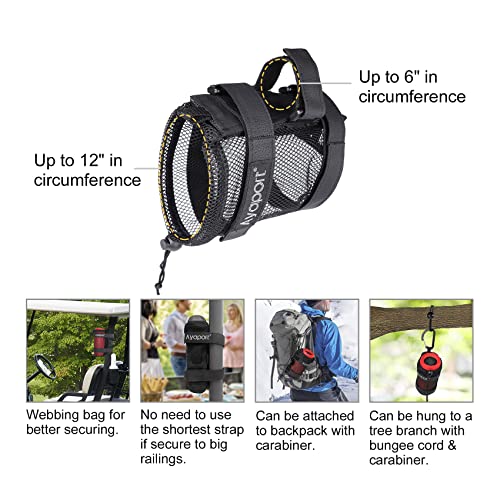 Ayaport Speaker Mount Holder Golf Cart Speaker Strap Fits Most Portable Sound Bar Round Cylindrical Speakers Radio, Golf Cart Accessories Applicable to Railing, Frame, Bike Handlebar (Medium) - size: Medium