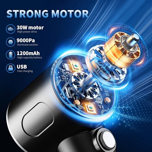 IFTHFOUR Compressed Air Duster-Vacuum Keyboard Cleaner-Air Blower 3-in-1-Electric Air Dusters-Replace Compressed Air Cans for PC,Computer Keyboard,Car Dusterpc Cleaning