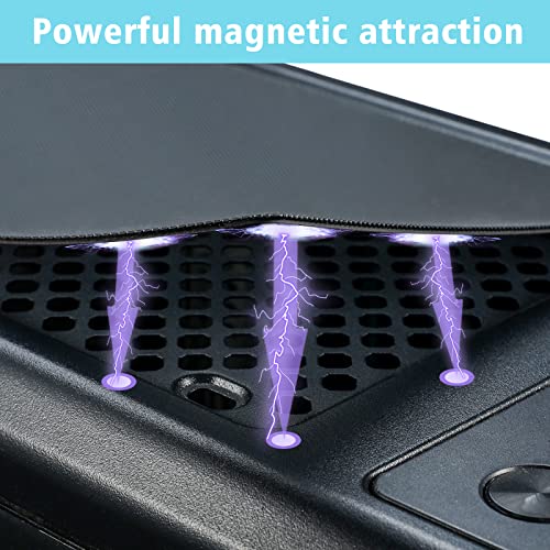 Magnetic PC Case Dust Mesh Filter, 360 x 120mm Fan Cooling Cover, 2 Pack | Black dustproof PVC computer fan grills for gaming PC chassis, power supplies, and liquid cooling radiators; washable.