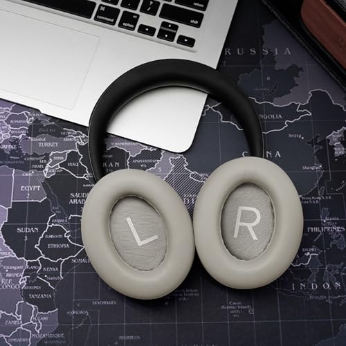 Noise Cancelling 700 Replacement Ear Pads, Upgrade Earpad Cushions for Bose NC 700 Headphones, with Soft Protein Leather (Sandstone Gray) - color: Sandstone Gray