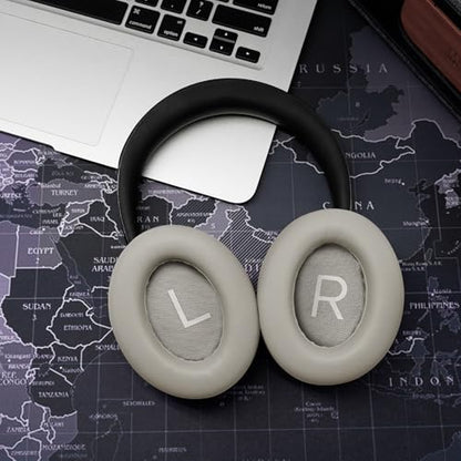 Noise Cancelling 700 Replacement Ear Pads, Upgrade Earpad Cushions for Bose NC 700 Headphones, with Soft Protein Leather (Sandstone Gray) - color: Sandstone Gray