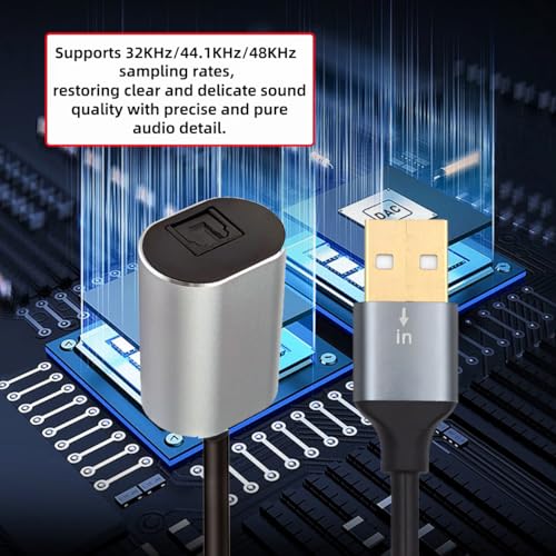 xiwai USB Type-A to SPDIF Toslink Audio Optical Jack Opt USB2.0 Male to Digital Optical Fiber Optic Sound Interface Female Adapter Wire for Desktop Laptop 20cm - style: Type-A to Toslink Female