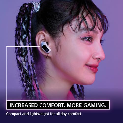 Sony INZONE Buds Wireless Noise Cancelling Gaming Earbuds, Glass Purple | Perfect for PlayStation® 5, PC/PS5/Switch/Mobile, 48Hr Battery with Case, Low Latency 2.4GHz USB-C Dongle, Truly Wireless