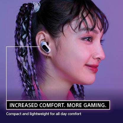 Sony INZONE Buds Wireless Noise Cancelling Gaming Earbuds, Glass Purple | Perfect for PlayStation® 5, PC/PS5/Switch/Mobile, 48Hr Battery with Case, Low Latency 2.4GHz USB-C Dongle, Truly Wireless