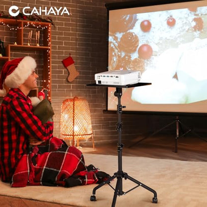 CAHAYA Projector Stand Adjustable Laptop Tripod Stand Portable with Casters | Height 29 to 65in Projector Stand Portable Multifunctional DJ Rack Stand for Outdoor Movies Computer Book DJ Equipment CY0332 - style: Tripod Stand with Casters