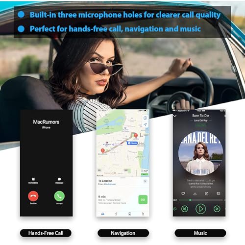 Bluetooth 5.3 Receiver, Bluetooth Audio Adapter for Speakers/Home Stereo, Low Latency, Noise Cancellation, 15-Hour Battery Life with AUX 3.5mm/RCA, Wireless Bluetooth Adapter for Old Receiver