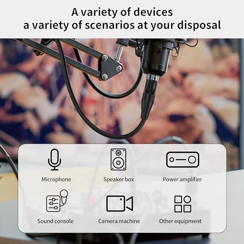 XLR Splitter Y Cable 2 Female to 1 Male, Microphone XLR Breakout Cable Balanced Left and Right Dual Female to Single Male, for Mixer/Speaker/MIC, 3.3FT-2Pack - size: 6.6FT, style: 1 Male to 2 Female