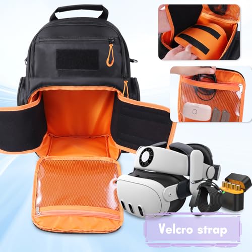 Carrying Case for Meta Quest 3s/3/2, Travel Case for Oculus Quest 3 Headset | Large Storage Case Compatible with Quest Pro, Touch Controllers Accessories for Travel Home Storage