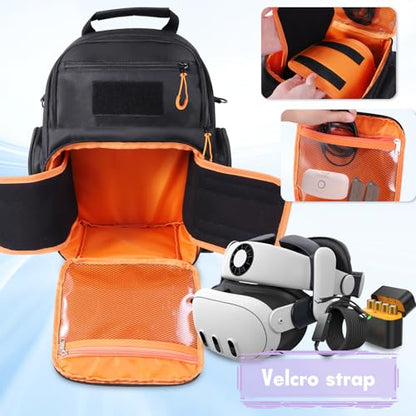Carrying Case for Meta Quest 3s/3/2, Travel Case for Oculus Quest 3 Headset | Large Storage Case Compatible with Quest Pro, Touch Controllers Accessories for Travel Home Storage
