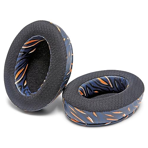 WC Freeze Arctis Nova - Cooling Gel Earpads for Arctis Nova Pro Wired, 7, 5 | Made by Wicked Cushions | Also fits Nova 4, 3, 1 (Does Not Fit Nova Pro Wireless). Fabric, Cooling Gel | Navy Tiger - color: Navy Tiger