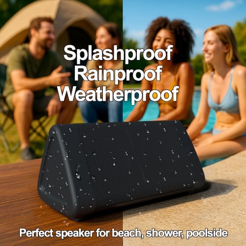 OontZ Angle 3 Gen 4 Portable Bluetooth Speaker, 12W, 24-Hour Playtime | Compact 12W Bluetooth speaker with clear sound, 24-hour playtime, 100-ft range, IPX5 waterproof, AUX Input. - color: Black
