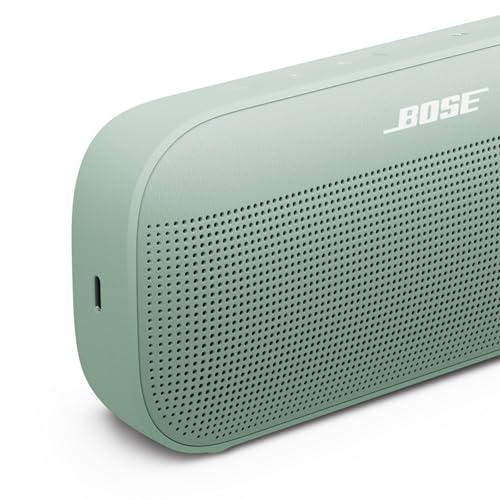 Bose SoundLink Flex Portable Bluetooth Speaker (2nd Gen), Portable Outdoor Speaker with Hi-Fi Audio, Up to 12 Hours Battery Life, Waterproof and Dustproof, Alpine Sage - color: Alpine Sage