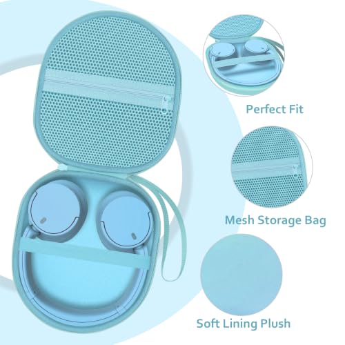 Headphone Headset Case Compatible with BERIBES/JLab JBuds Lux ANC/KVIDIO/JBL/Sony/Soundcore by Anker Wireless On-Ear Headphones, Green - color: Mint Green