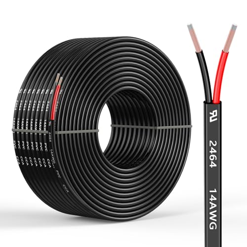 14 Gauge 2 Conductors 16.4FT Electrical Wire 2x2.08mm² - size: 16.4FT, style: 14AWG