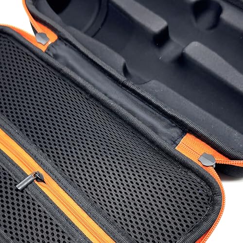 Wireless Microphone Case Compatible with JBL Wireless Two Microphone System, Handheld Dual Mic Travel Bag for Singing or Karaoke for Receivers, Adapters, AA Batteries-Black