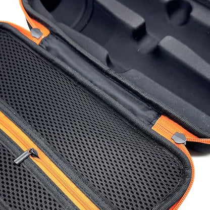 Wireless Microphone Case Compatible with JBL Wireless Two Microphone System, Handheld Dual Mic Travel Bag for Singing or Karaoke for Receivers, Adapters, AA Batteries-Black