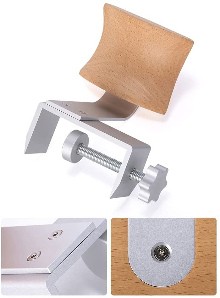 Headphone Stand Headset Stand Wooden Headphone Holder Headphone Hanger Headphone Display Stand Game Table Accessories Headphone Stand for Desk (Color : Black)