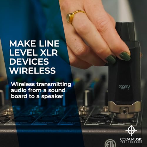 AirSync - Wireless XLR Transmitter and Receiver, UHF Microphone System | 150ft Range, Rechargeable Wireless Microphone Adapter for Dynamic & Condenser Microphones, Mixers, PA System, USB-C