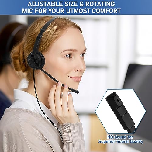 2 Pack Bulk Headphones with Microphone for Classroom Kids, On-Ear Wired Computer Headset with Rotating Mic for School Students K-12 Chromebooks PC Laptop Office Meetings - size: 2 Pack