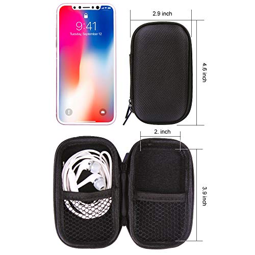 Durable MP3 Player Case, USB Flash Drive Case Bag Portable Storage Case - color: Black