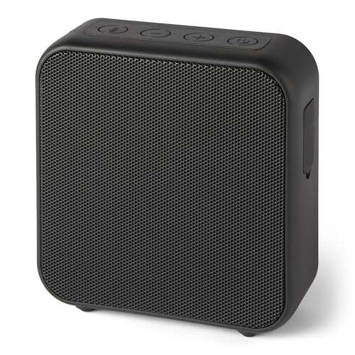 Amazon Basics Bluetooth Speaker Wireless, IPX5 Waterproof, 6 Hour Playtime, Compact Size for Home, Outdoor, Black
