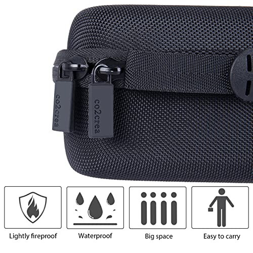 co2CREA Hard Case for Xvive U4 U4R U4R2 U4R4 Wireless Monitoring System | IEM System Transmitter Beltpack Receiver Compatibility, Portable Travel Case Replacement, Protective Storage Bag - size: for Xvive U4R4