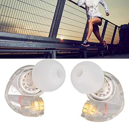 Earphone Head Replacement for SE215 SE315 SE535, Pluggable Detachable HiFi Earpiece Head,Sports Earphone Earbud Head, for Interface Cable(Transparent) - color: Transparent
