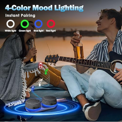 Bluetooth Speaker Set with Magnetic Base for Multi Room - color: Classic Black