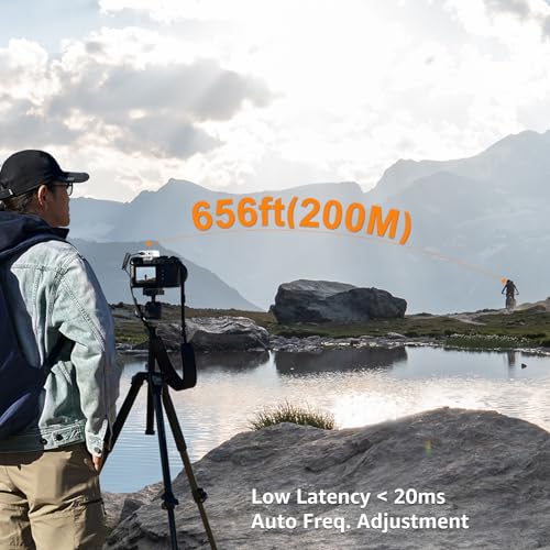 COMICA BoomX-D2 Wireless Lavalier Microphone for Camera iPhone & Android | 656ft Stable Range, Noise Cancelling, Dual Lapel Mic System with 2 Transmitters, Ideal for Vlog, YouTube, Content Creators