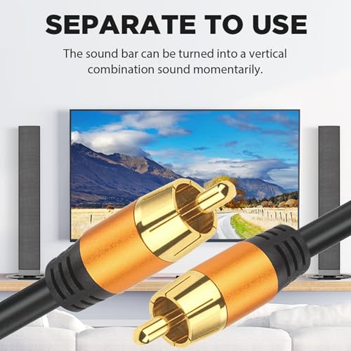 Generic 25FT Digital Coaxial Audio Cable, RCA Male to RCA Male, Subwoofer, Home Theater, Video/Audio, Black, 12 Feet, Male-to-Male, Outdoor, 12 MHz, 1 Count - style: 25FT