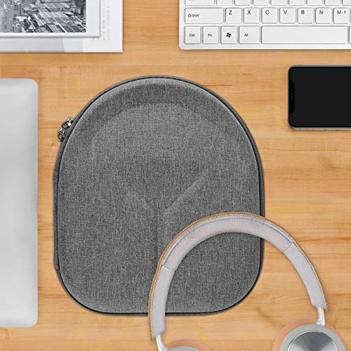 Geekria Shield Headphones Case Compatible with B&O Beoplay HX, H9i, H95, H9, H8, H6, H4, Portal Gaming, Replacement Hard Shell Travel Carrying Bag with Cable Storage (Grey) - color: Grey