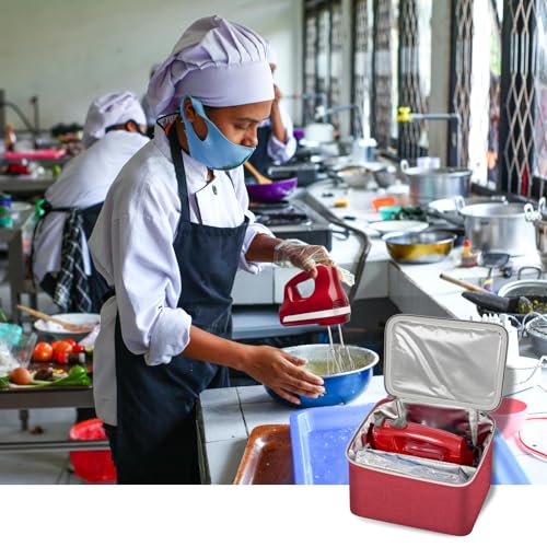 Hand Mixer Storage Case for KitchenAid 5, 6, 7 and 9 Speed Mixers - color: RED