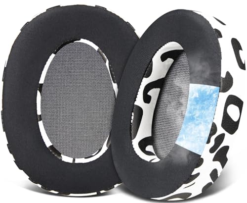 SOULWIT Cooling Gel Replacement Earpads Cushions for Sony WH-H900N (h.Ear on 2) & MDR 100ABN (h.Ear on) Noise Canceling Over-Ear Headphones, Ear Pads with Noise Isolation Foam - Snow Leopard - color: Cooling Gel - Snow Leopard