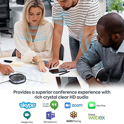 USB Speakerphone, Omnidirectional Computer Speaker with Microphone,Plug and Plays Portable Speaker with Microphone for Holding Meetings Anywhere with Immersive Sound - size: JV801pro