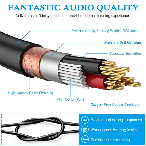 JOLGOO 3.5mm to XLR Cable, Unbalanced 1/8" Stereo Plug to XLR Male Microphone Cable, XLR to 3.5mm Cable Compatible with iPhone, iPod, Computer, Video Camera, and More, 3.3 Feet - size: 3.3 Feet, style: 3.5mm to XLR Male