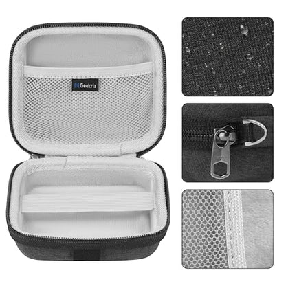 Geekria Shield Speaker Case Compatible with JBL Go 5/4/3, Go 3 Eco Cover, Replacement Hard Shell Portable Speaker Protective Carrying Bag with Cable Storage, Keychain Carabiner (Dark Grey) - color: Dark Grey