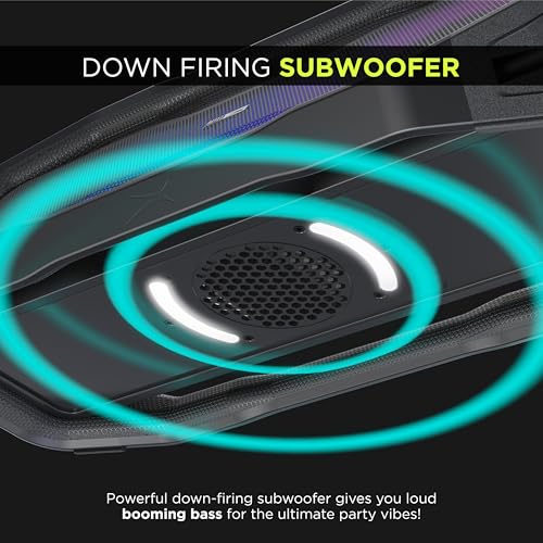 Altec Lansing - Portable Bluetooth Speaker, Waterproof IP67 - color: Black