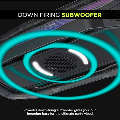 Altec Lansing - Portable Bluetooth Speaker, Waterproof IP67 - color: Black