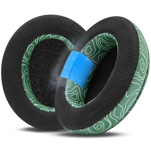 WC Freeze Crusher - Cooling Gel Earpads for Skullcandy Crusher & Hesh 3 | Made by Wicked Cushions | Also fits Crusher ANC 2, Crusher 720 & 1080 | Soft Memory Foam, Cooler for Longer | Emerald Tide - color: Emerald Tide