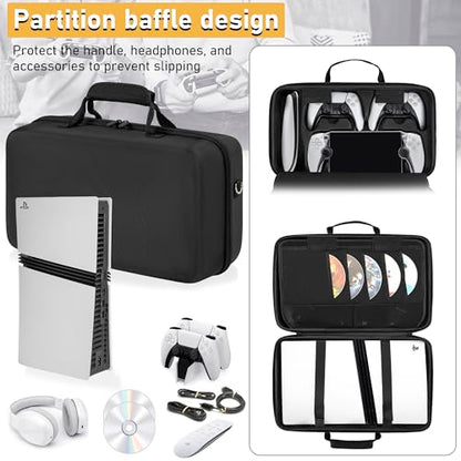 OUUTMEE Hard Shell Carrying Case Compatible with PS5 Pro - size: For PS5 Pro