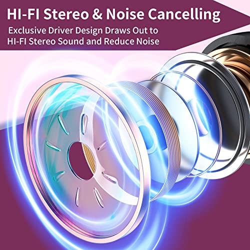 Bluetooth Headphones Retractable, Wireless Earbuds Neckband IPX5 Sweatproof, Bluetooth Headset with Microphone Vibration Call, Stereo Noise Cancelling Earphones (Black Blue) - color: black blue