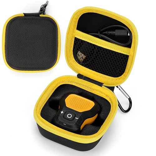 Storage Hard Case Compatible with DeWALT Bluetooth Speaker, Magnetic Clip-On Wireless Portable Mini Speaker Storage Holder Bag - Box Only
