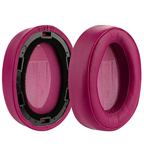 Geekria Replacement Ear Pads Compatible with Sony MDR-100ABN, WH-H900N Headphones, Ear Cushions (Bordeaux Red) - color: Bordeaux Red