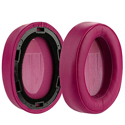 Geekria Replacement Ear Pads Compatible with Sony MDR-100ABN, WH-H900N Headphones, Ear Cushions (Bordeaux Red) - color: Bordeaux Red