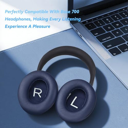 Replacement Ear Pads for Bose 700 Noise Cancelling (NC) Headphones, NC700 Earpads Cushions with Softer Protein Leather, Plush Acoustic Memory Foam, Enhanced Durability