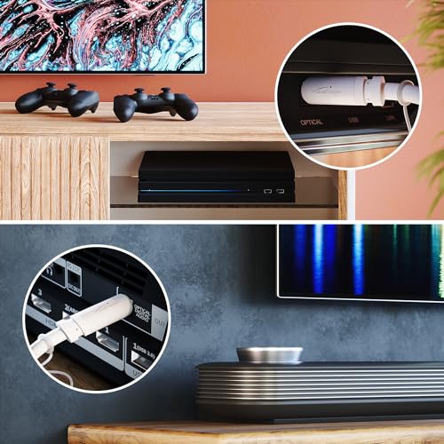 KabelDirekt – TOSLINK Cable – 6ft, White – Soundbar | Digital S/PDIF cable, stereo systems/amplifiers, home cinema, Xbox One/PS4 - color: White, size: 6ft