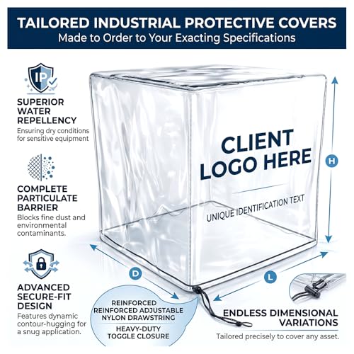 Custom Fit Clear PVC Dust Protection Covers, Made to Measure Size