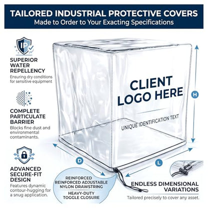 Custom Fit Clear PVC Dust Protection Covers, Made to Measure Size