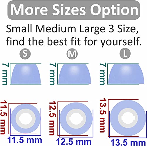 Memory Foam Ear Tips Compatible with Galaxy Buds 2 Pro Foam Tips Eartips,S/M/L 3 Pairs Violet (Foam Tip Galaxy Buds 2 Pro Violet)